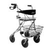Standard-Rollator Migo 2G with one hand brake and back support