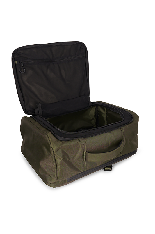 8720053413443-Kinetic-Balance-Wheelchair-Bag-�-Backrest-Travel-Pack-II_Deep-Green_travel_open_2-2