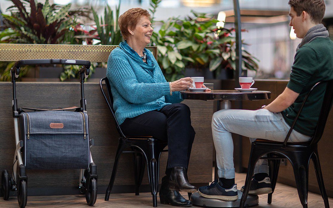 pomůcky pro mobilitu - chodítko na nákupy, nejen pro seniory