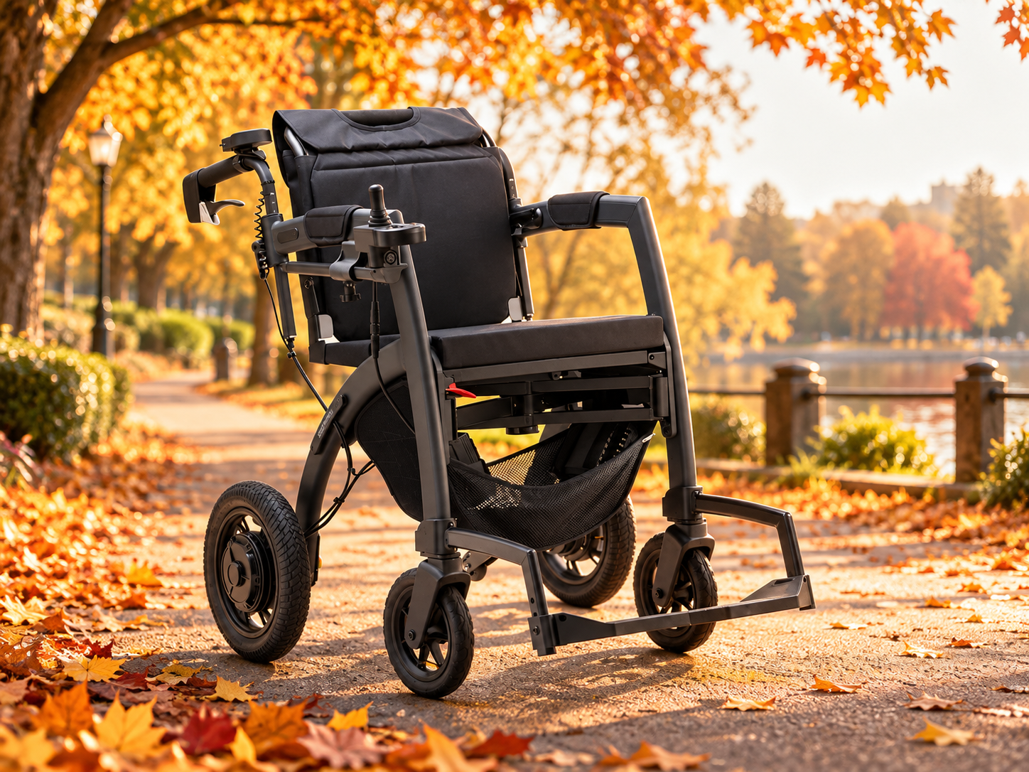 Rollz motion electric v podzimním parku