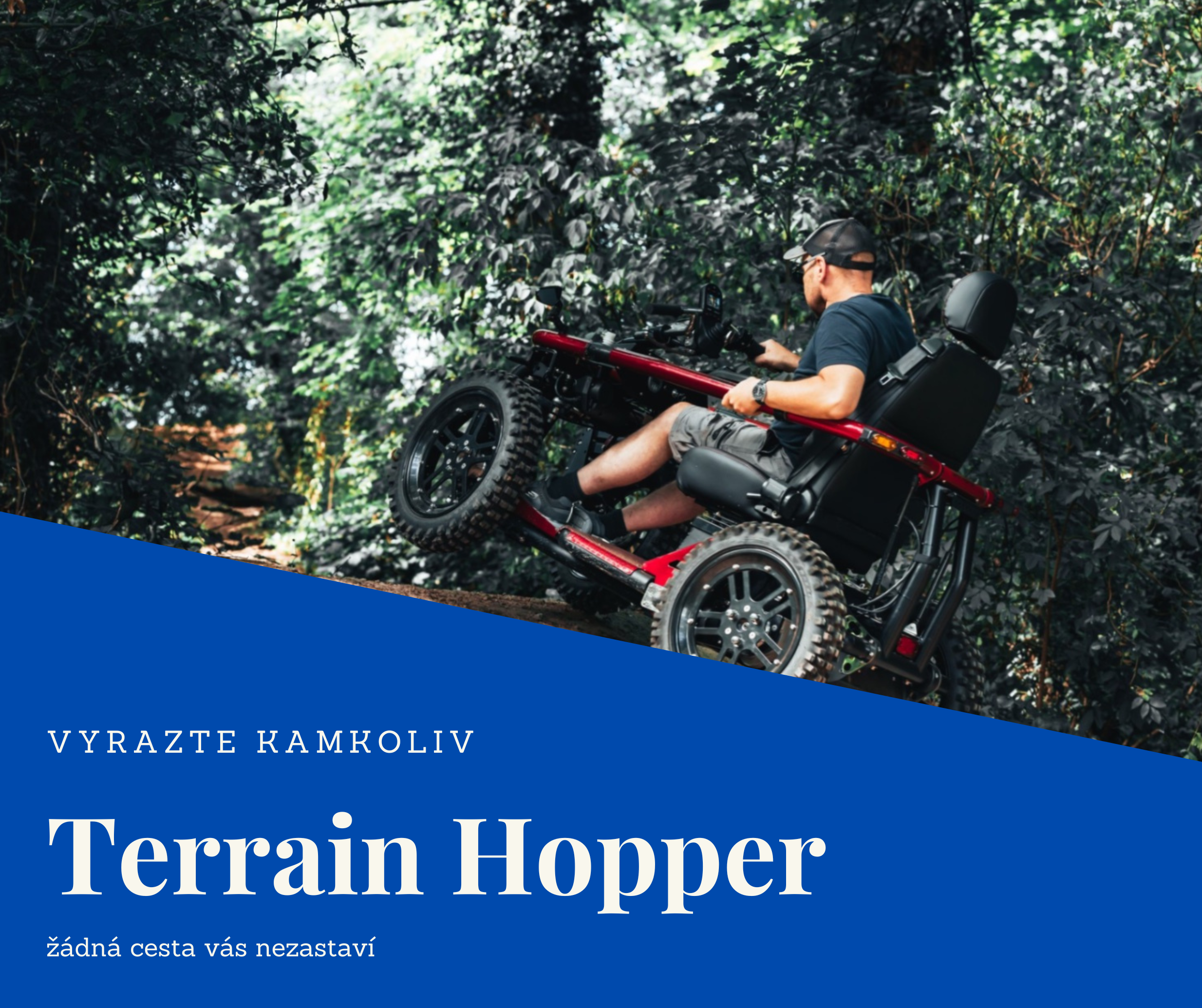 TerrainHopper podzim, náročný tern - pro invalidy